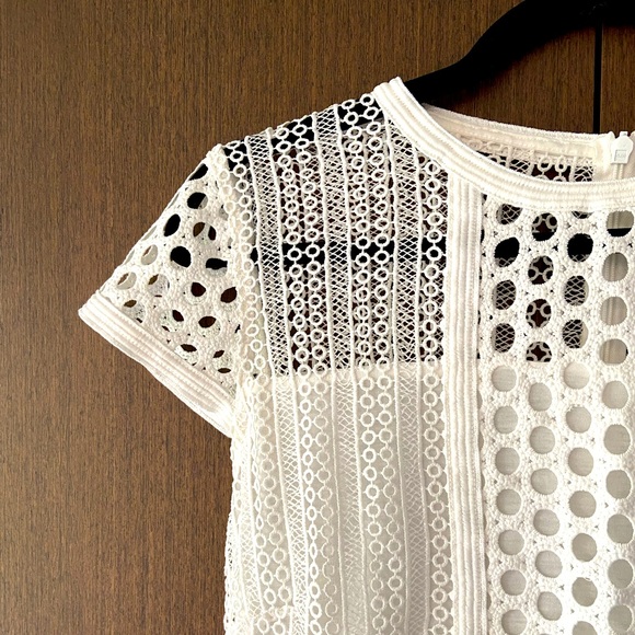 H&M white crotchet lace mini dress - Picture 2 of 6